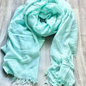 Mint seafoam scarf
